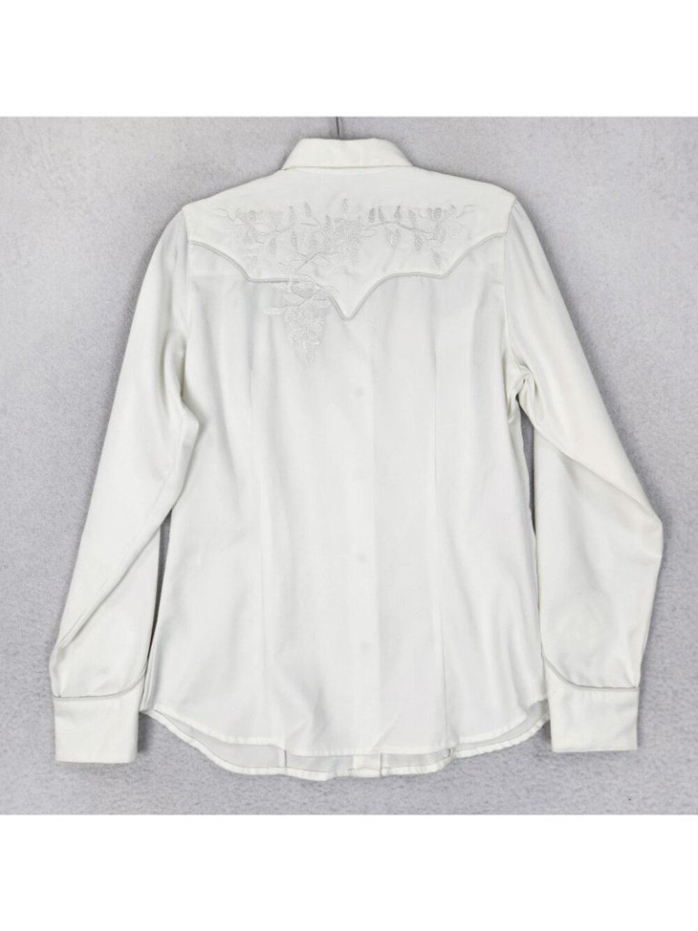 Roper Shirt Womens Medium White Western Snap Front Embroidered Long Sleeve NEW - Picture 11 of 13